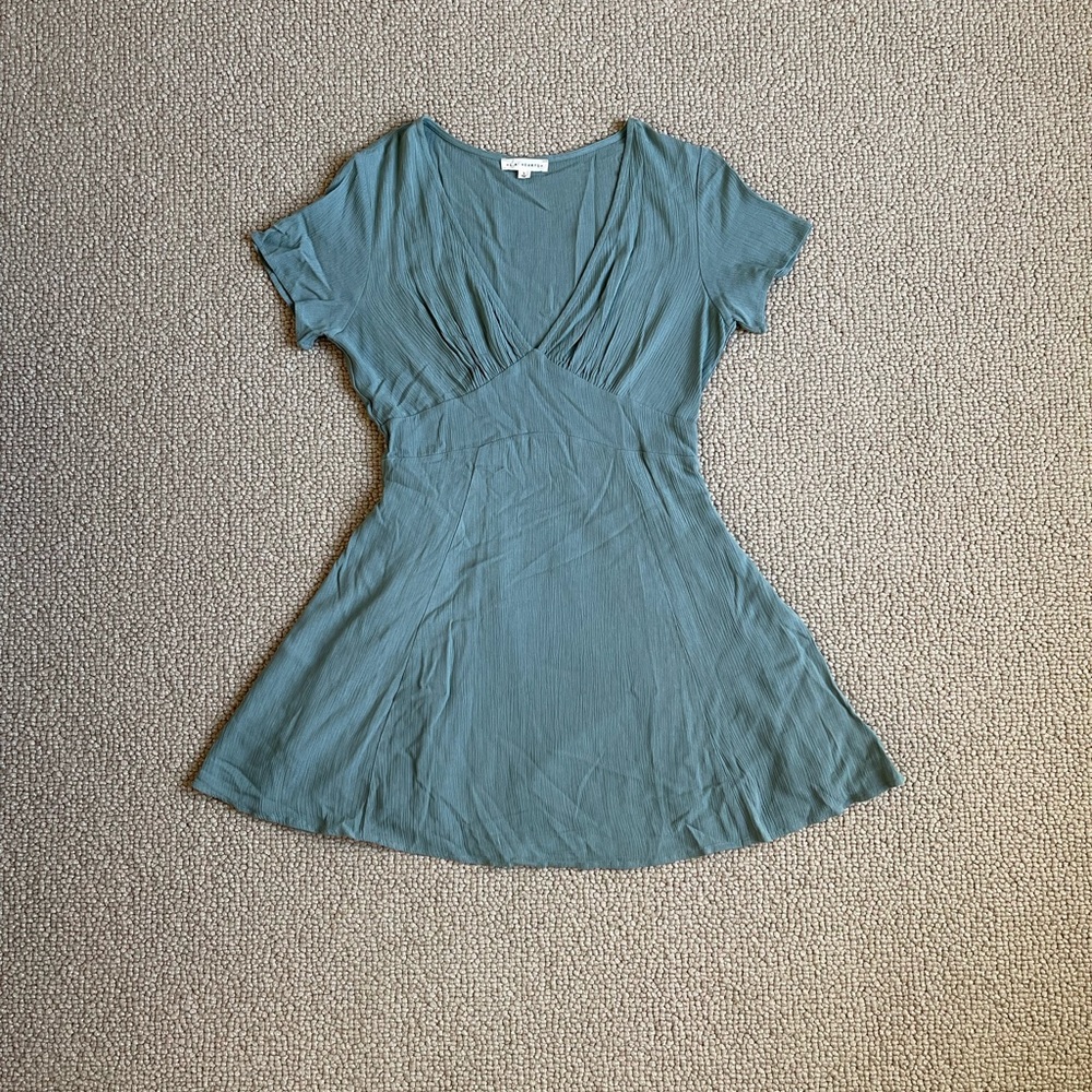 L. A. Hearts V-neck dress in light teal Size Small